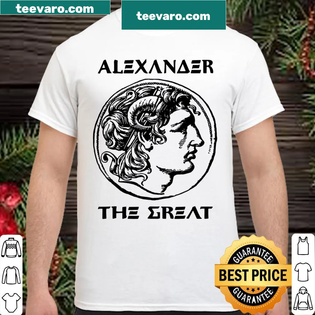Illustrative Alexander the Great themed t-shirt
