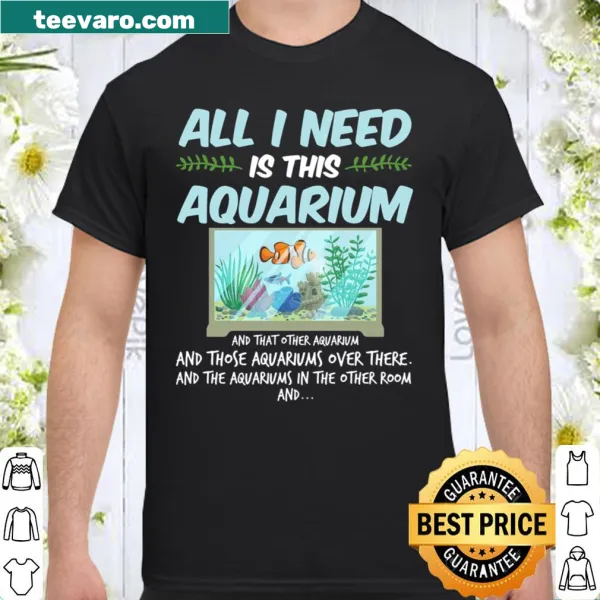 Charming shirt for aquarium fish lovers and aquarists