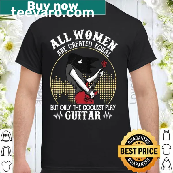 Bold statement t-shirt celebrating women guitarists