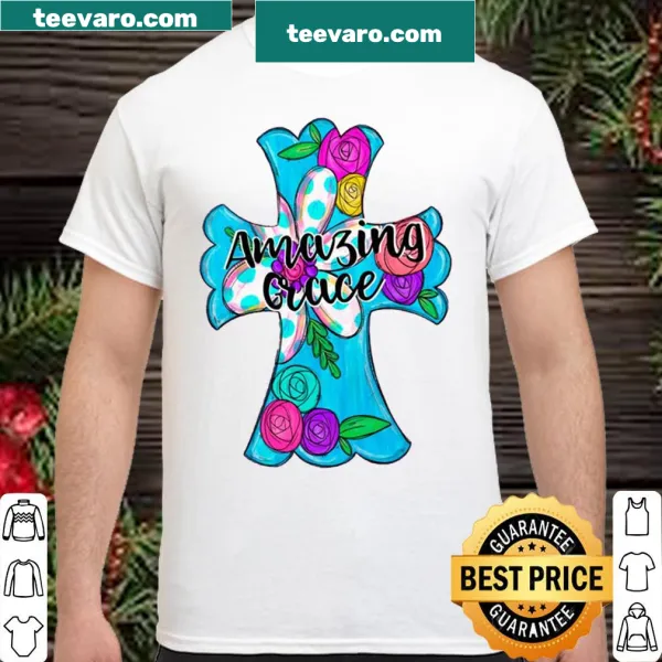 T-shirt featuring the phrase 'Amazing Grace' for women and girls expressing faith.