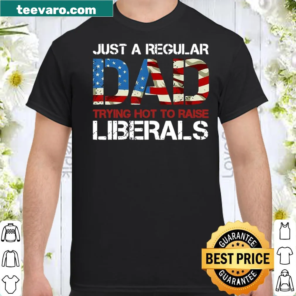 Funny Dad shirt with American flag and political humor