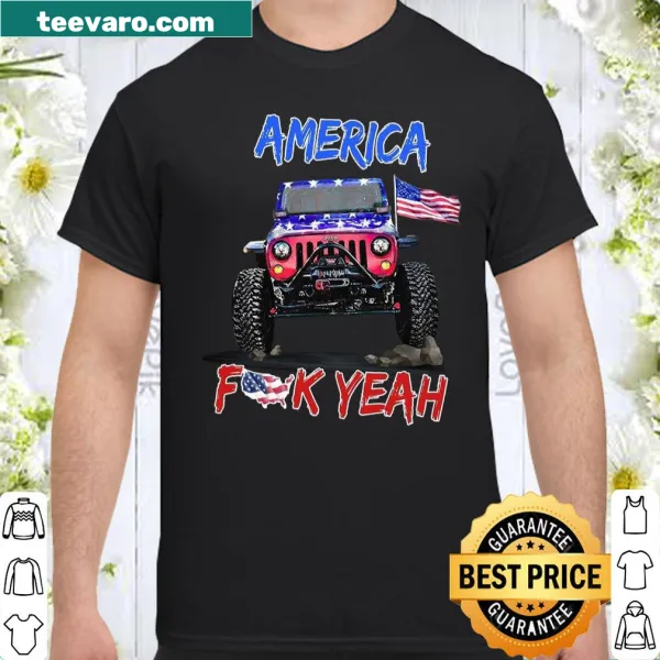Patriotic t-shirt with the phrase: America Fuck Yeah