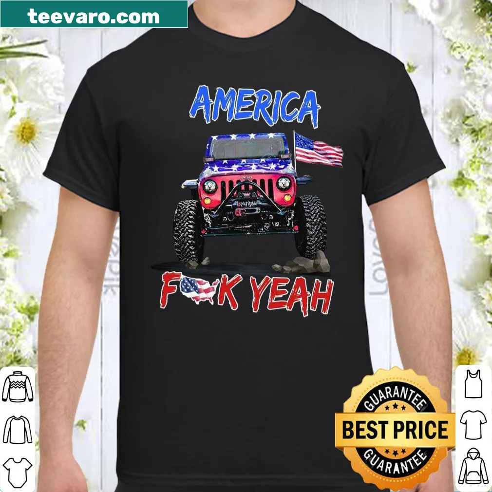 Patriotic t-shirt with the phrase: America Fuck Yeah