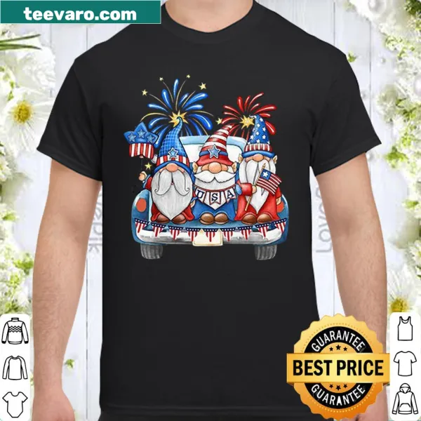 Patriotic gnome T-shirt for Fourth of July celebrations