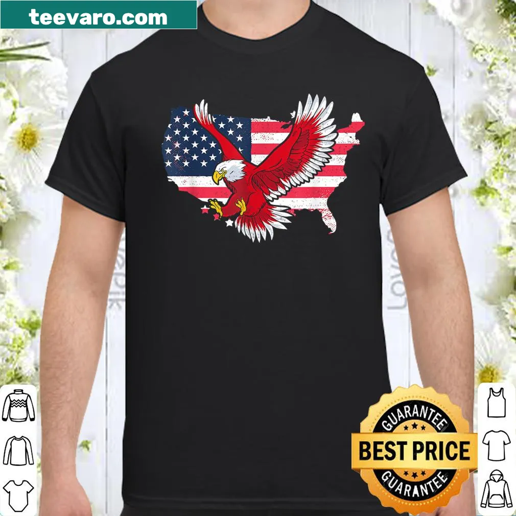 Kids T-Rex shirt featuring a patriotic Amerisaurus Rex for July 4th