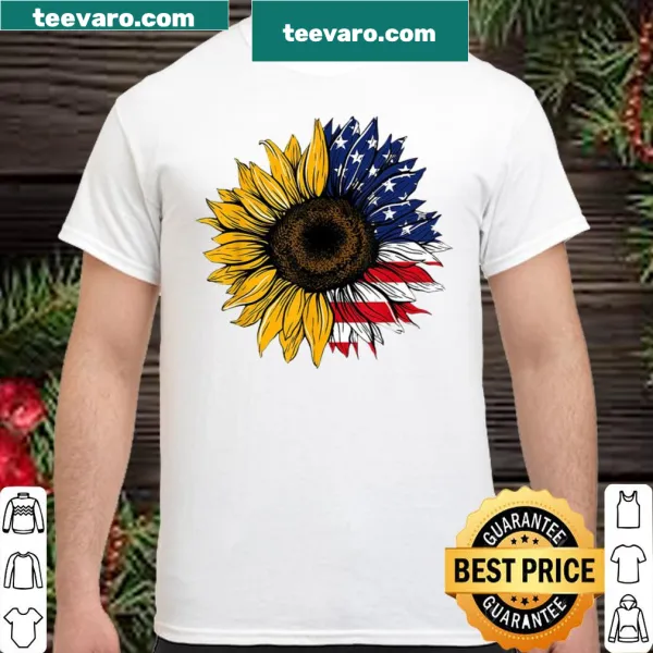 Sunflower design shirt symbolizing Americana