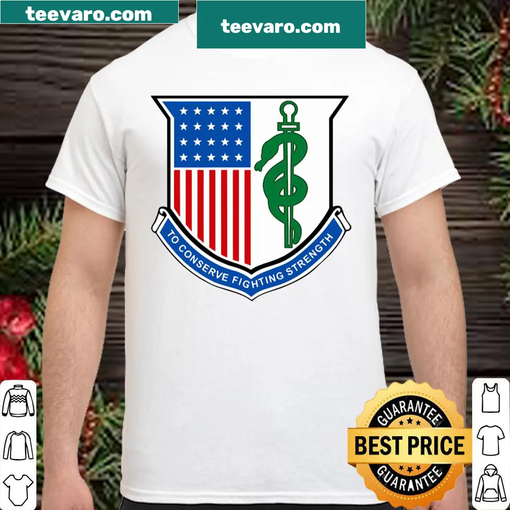 Shirt honoring Army Medical Corps with bold typography