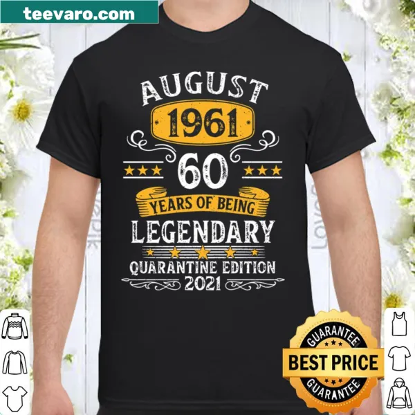 Shirt celebrating 60 years since August 1961