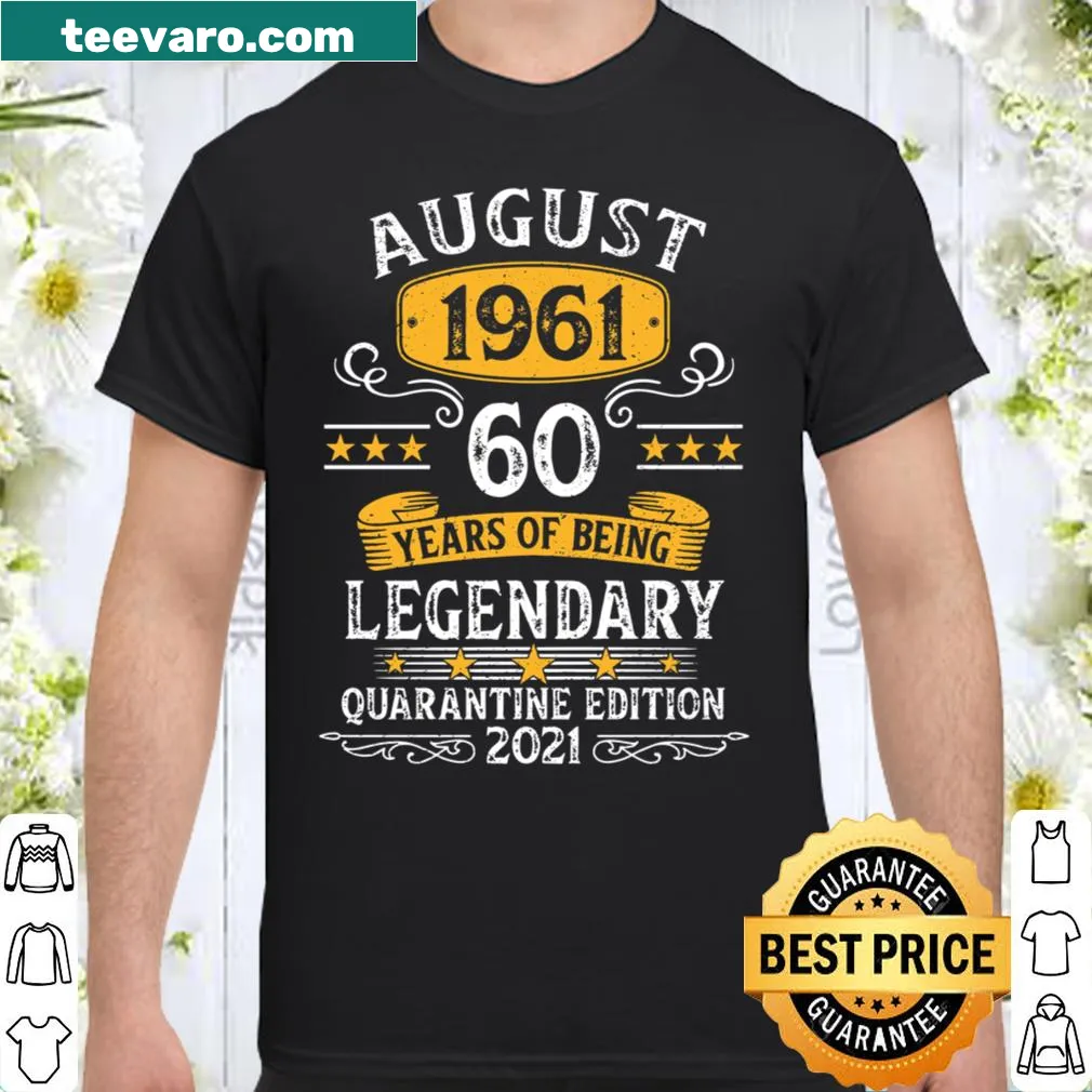Shirt celebrating 60 years since August 1961