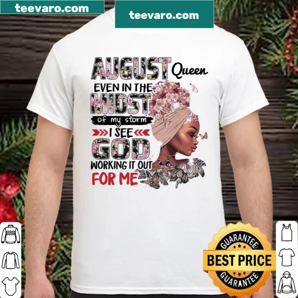 Inspirational shirt with text about faith and resilience