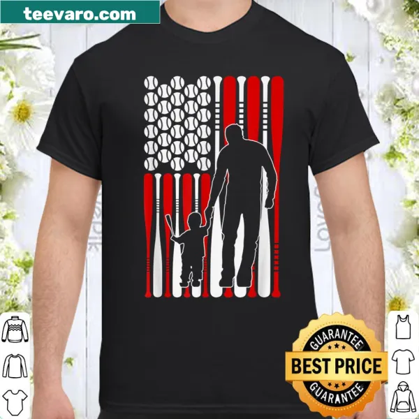 Father and son baseball themed t-shirt with sentimental typography