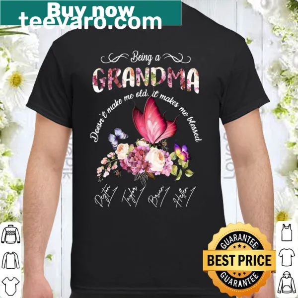 Typography shirt celebrating grandmothers with a heartfelt message