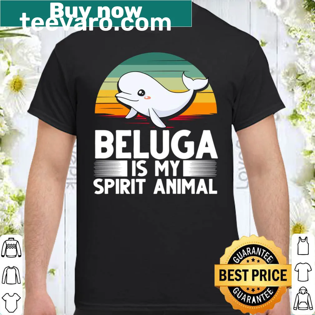Cute beluga whale shirt for kids