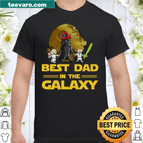 Typography shirt declaring Best Dad In The Galaxy