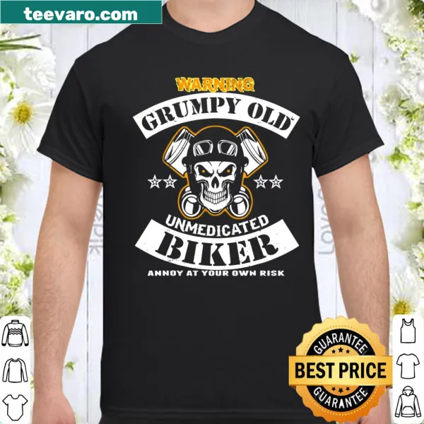 Funny shirt for bikers with humorous warning text