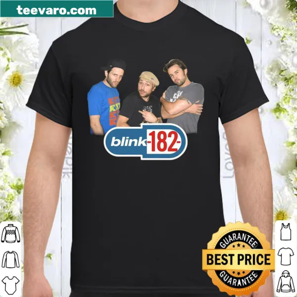 Blink 182 band logo shirt for music lovers