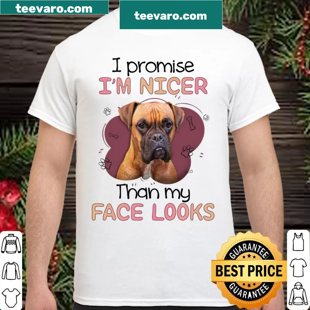 Funny dog lover shirt with text about boxers