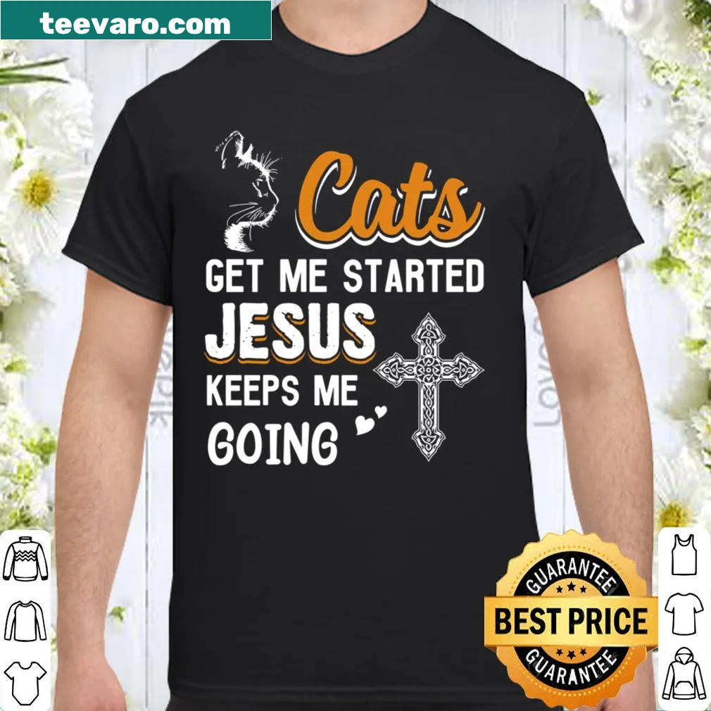 Inspirational shirt blending faith and love for cats