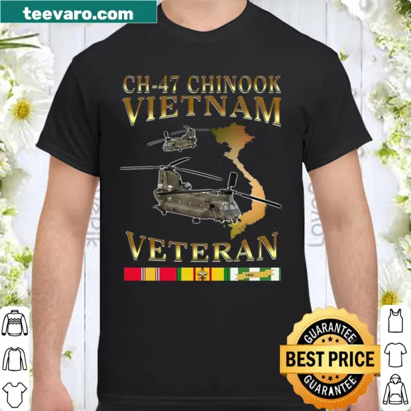 Veteran shirt featuring CH-47 Chinook design