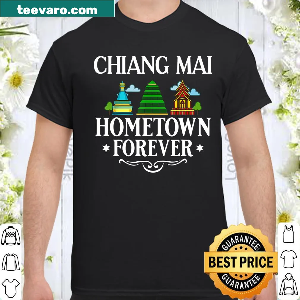 Chiang Mai city skyline travel T-shirt with illustration