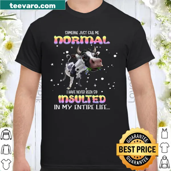 Fun t-shirt with a playful cow lover phrase