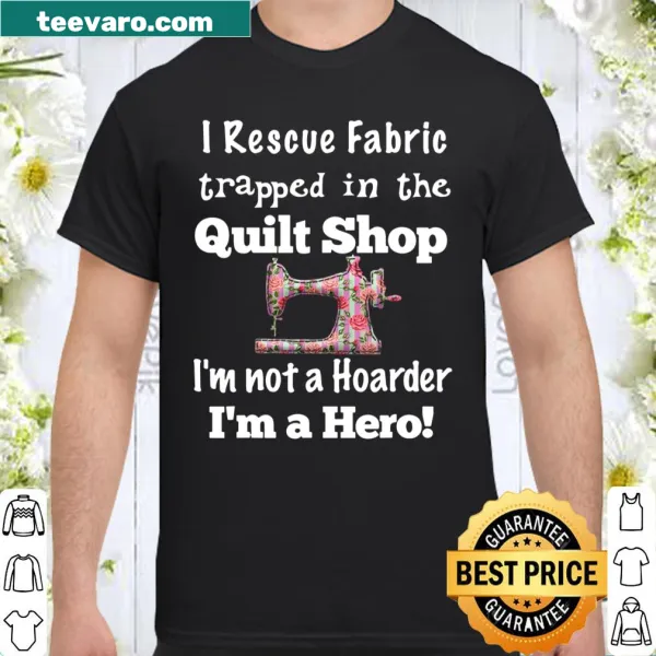 Cute quilting shirt featuring a playful graphic about quilting fabric quarters