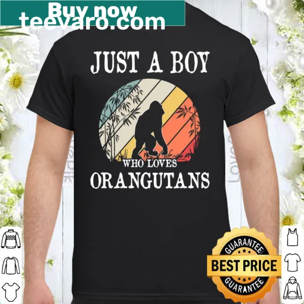 Illustration of an orangutan with text expressing love for orangutans.