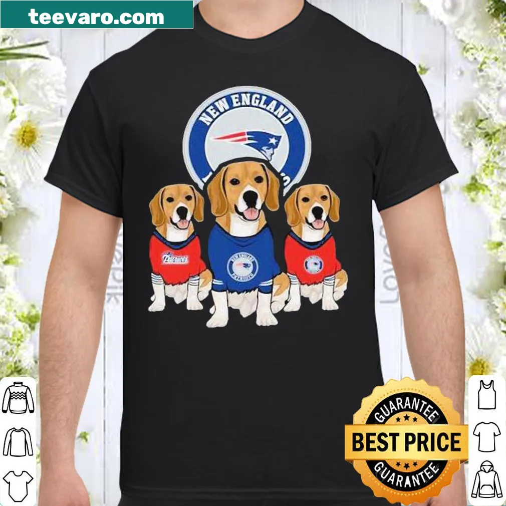 Illustration of Dachshunds and Beagles for New England Patriots fans.