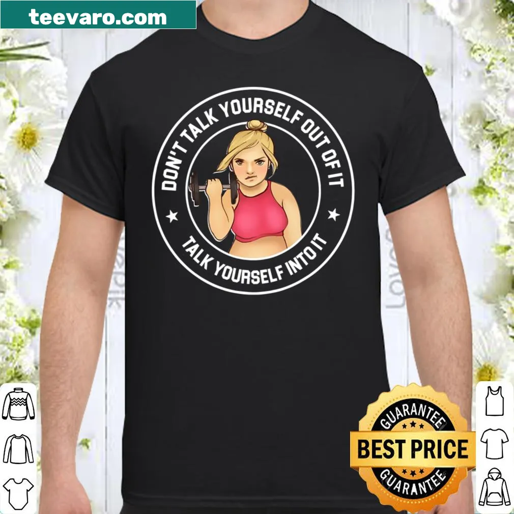 Motivational shirt with inspiring phrase for positive thinking