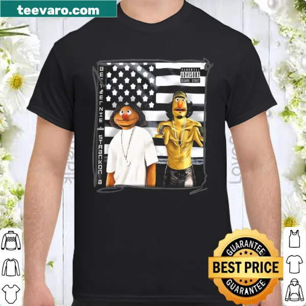Bold graphic shirt featuring a black art canvas design