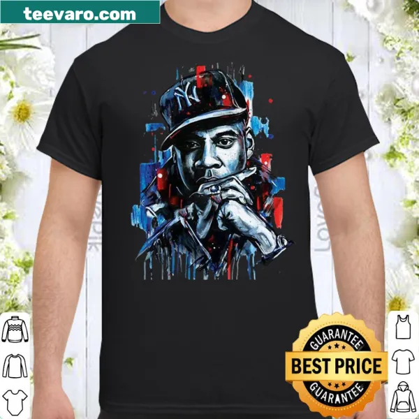 JAY-Z themed T-shirt featuring an artistic illustration of the rapper.