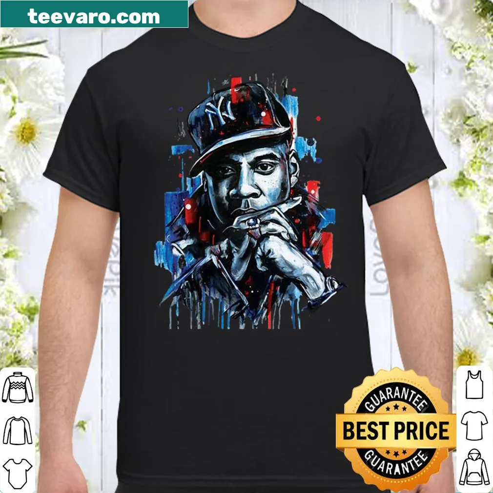 JAY-Z themed T-shirt featuring an artistic illustration of the rapper.