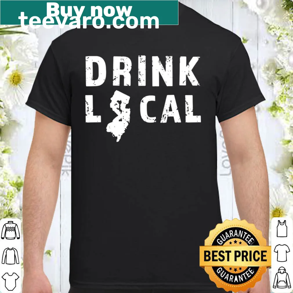 Shirt celebrating New Jersey craft beer with a humorous message.