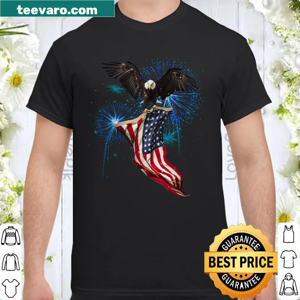 Patriotic shirt with a loyal eagle graphic