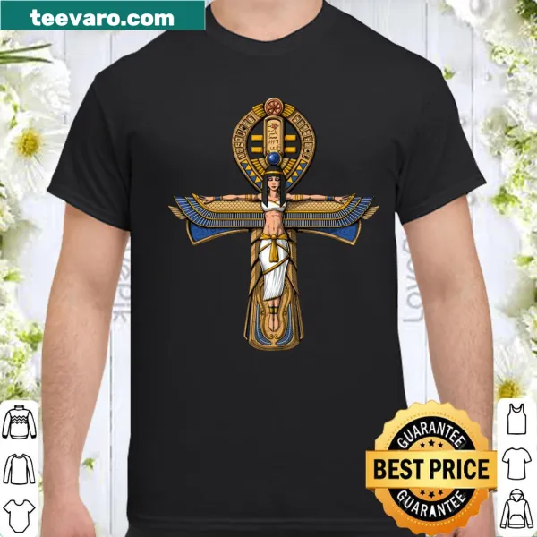Egyptian mythology shirt with Ankh and Horus Eye