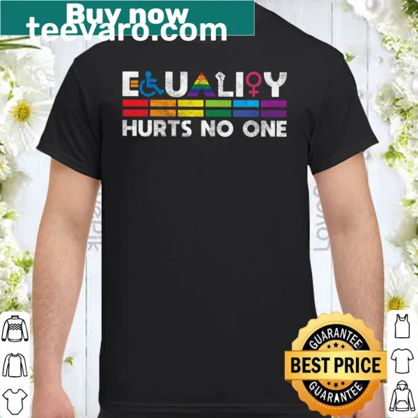 Vintage-style shirt promoting equality and human rights.
