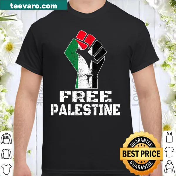 Palestinian flag shirt with bold graphics