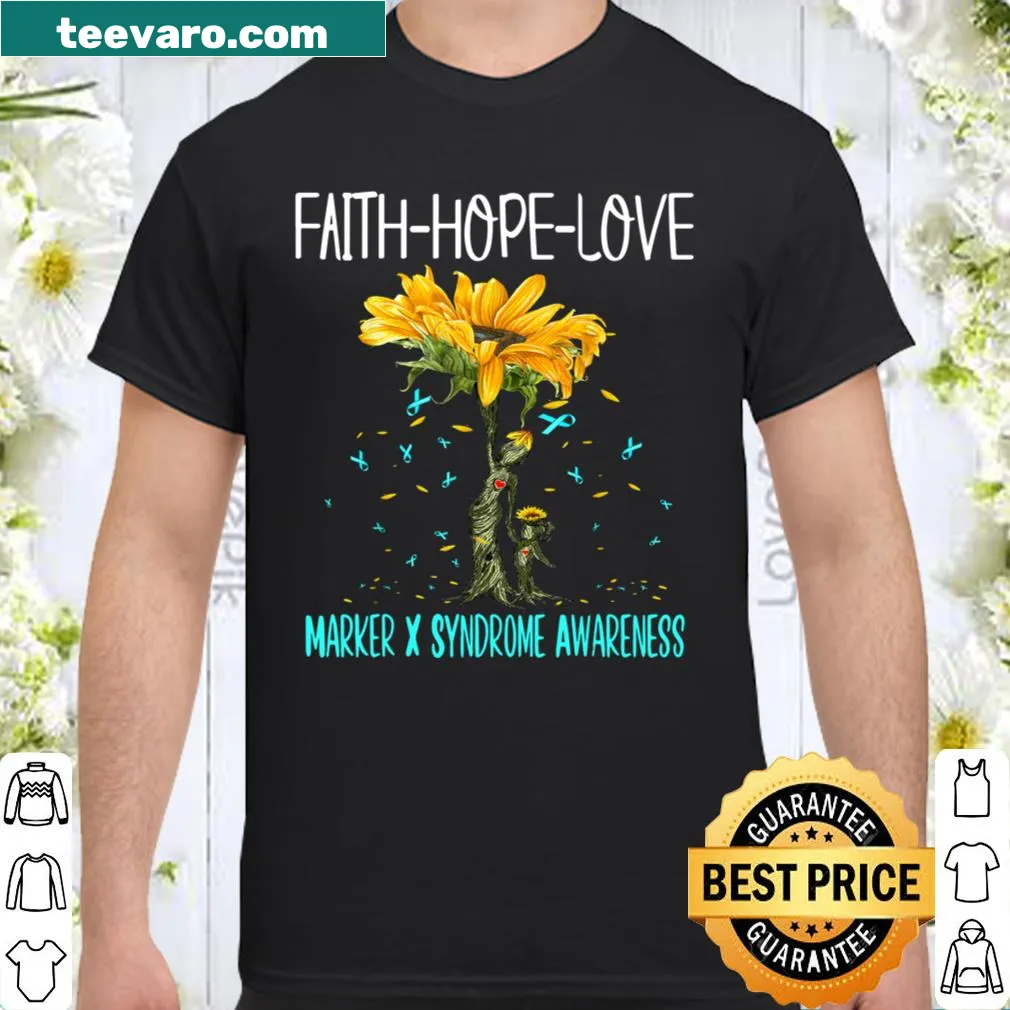 Awareness shirt featuring the words 'Faith Hope Love'