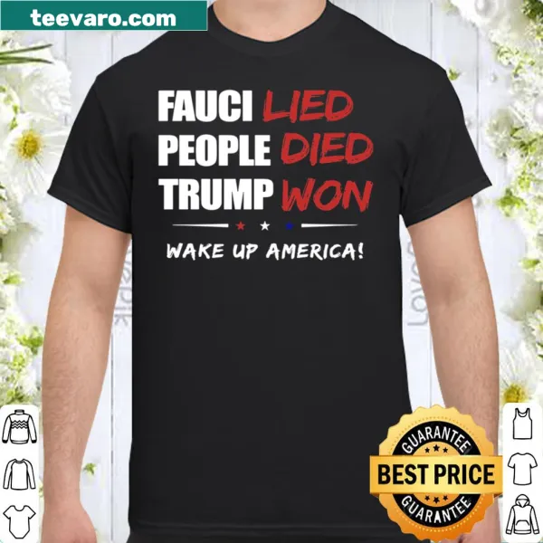 Bold typography shirt with political message