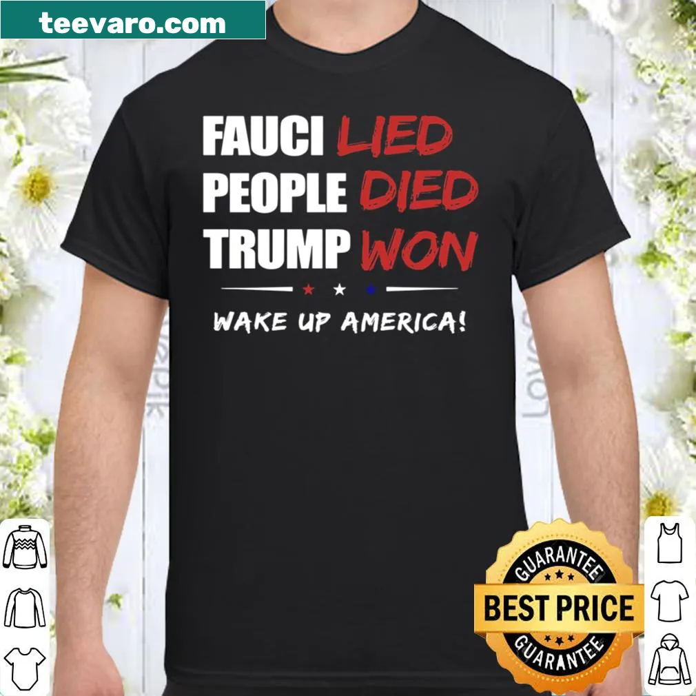 Bold typography shirt with political message