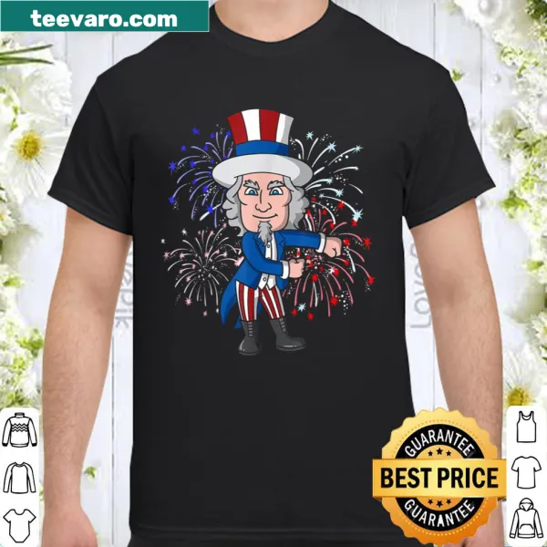 Uncle Sam flossing with the text Floss Like A Boss