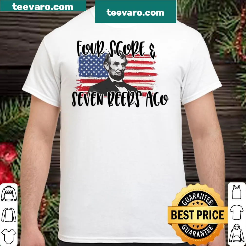 Vintage Abraham Lincoln design with humorous patriotic text