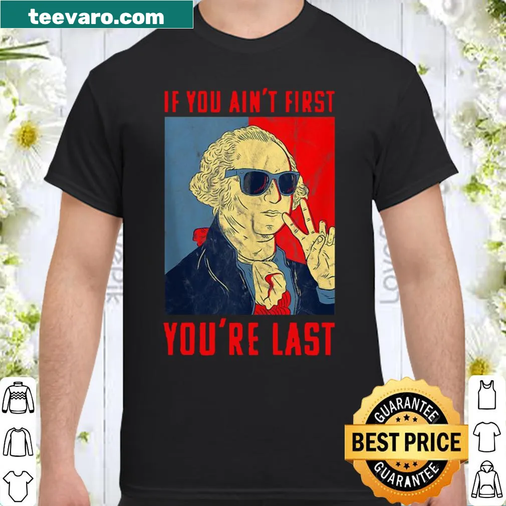 Funny George Washington Fourth of July shirt with playful text