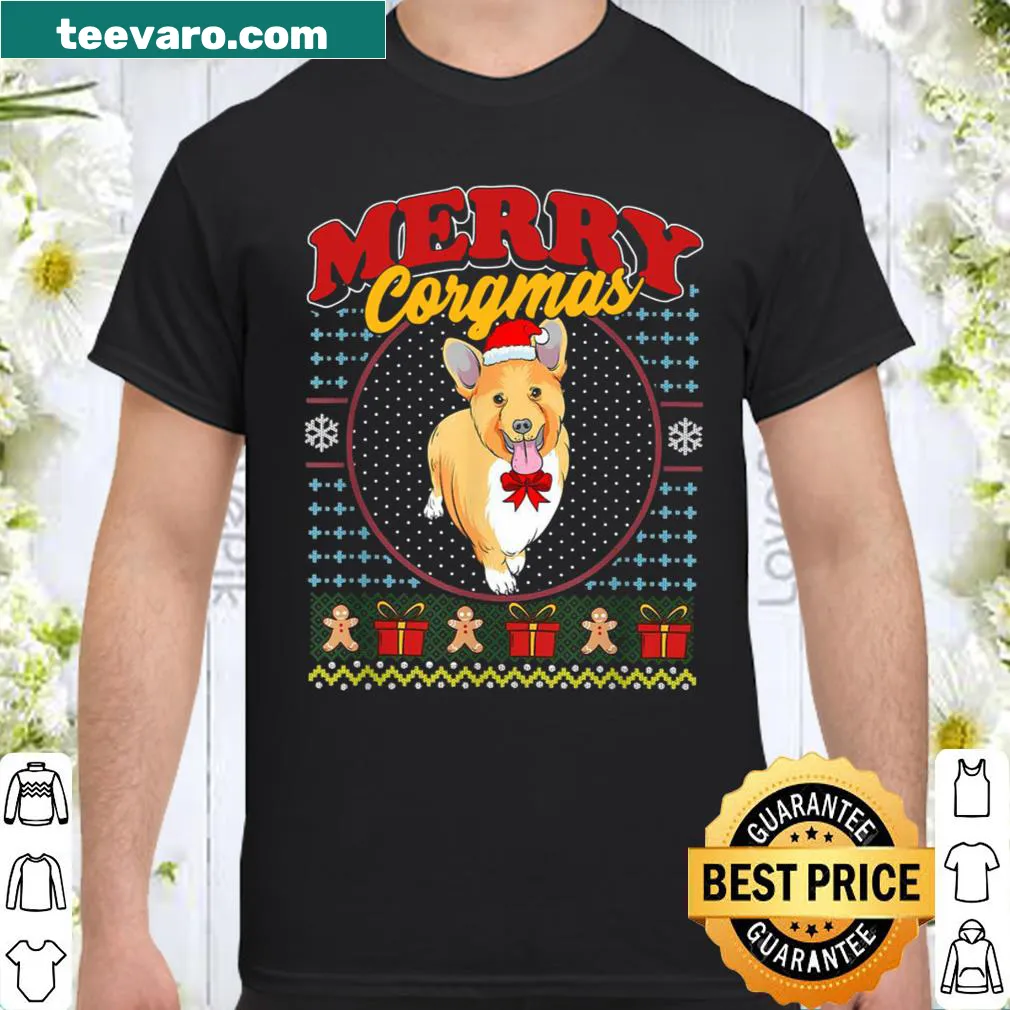Cute shirt with Frohe Corgmas and Corgi illustration