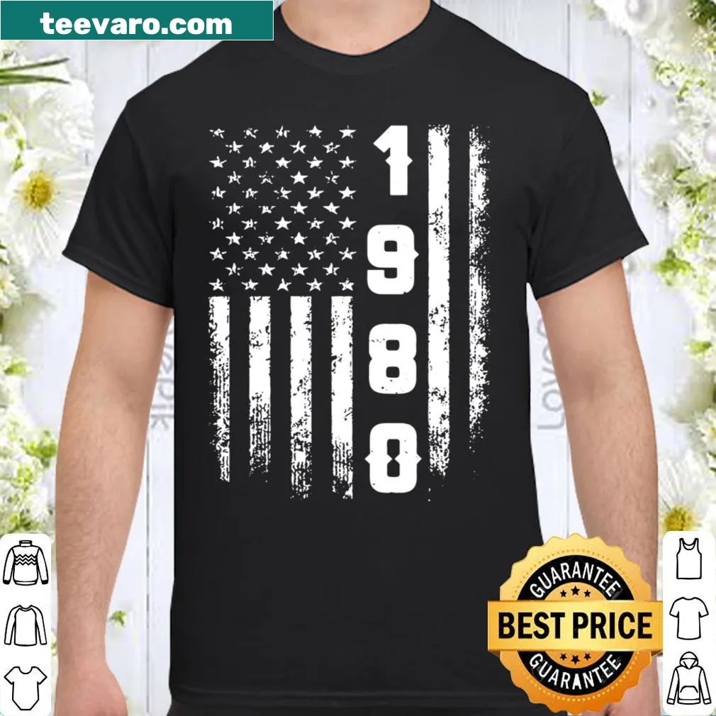 Funny birthday shirt with American flag and legend text