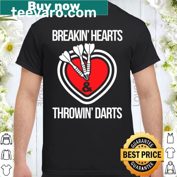 Funny darts shirt with humorous typography for pub players