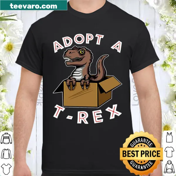 Cute T-Rex shirt with pet adoption theme