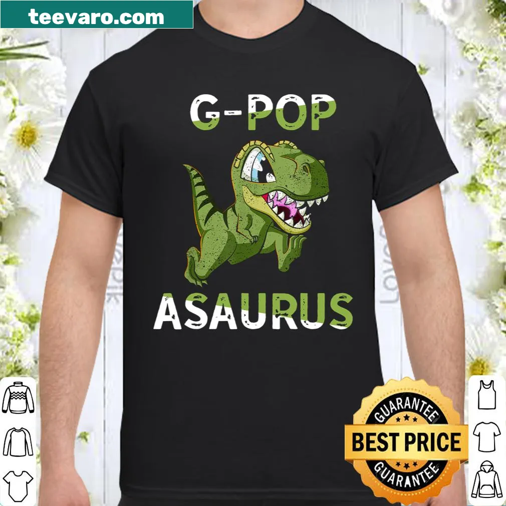 Funny G-Pop Asaurus graphic shirt for dads