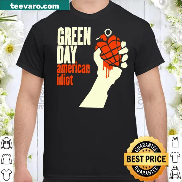 Green Day American Idiot t-shirt featuring iconic album artwork