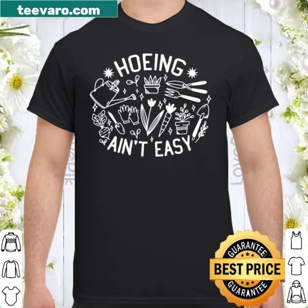Illustrated shirt featuring various plants and flowers for garden lovers